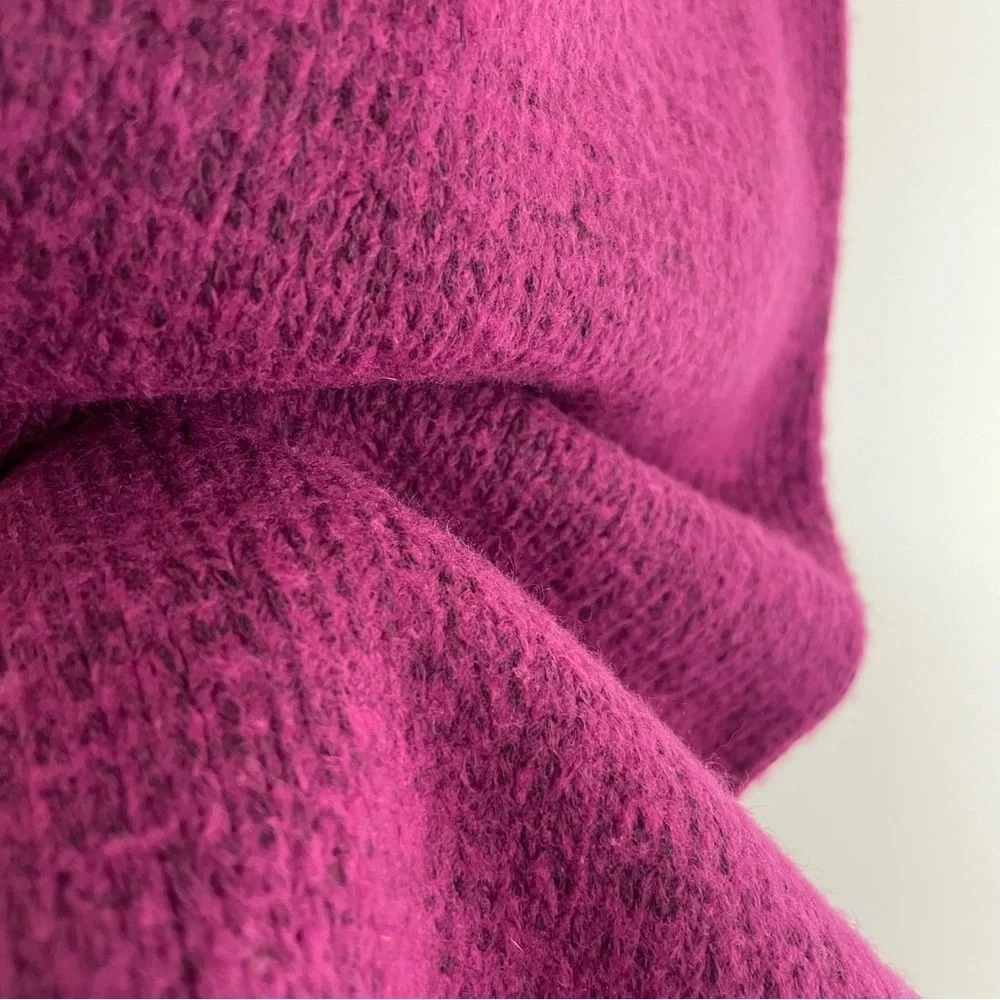 EVRI Purple Pointelle Crew Neck Long Sleeve Cozy Sweater Size 2X